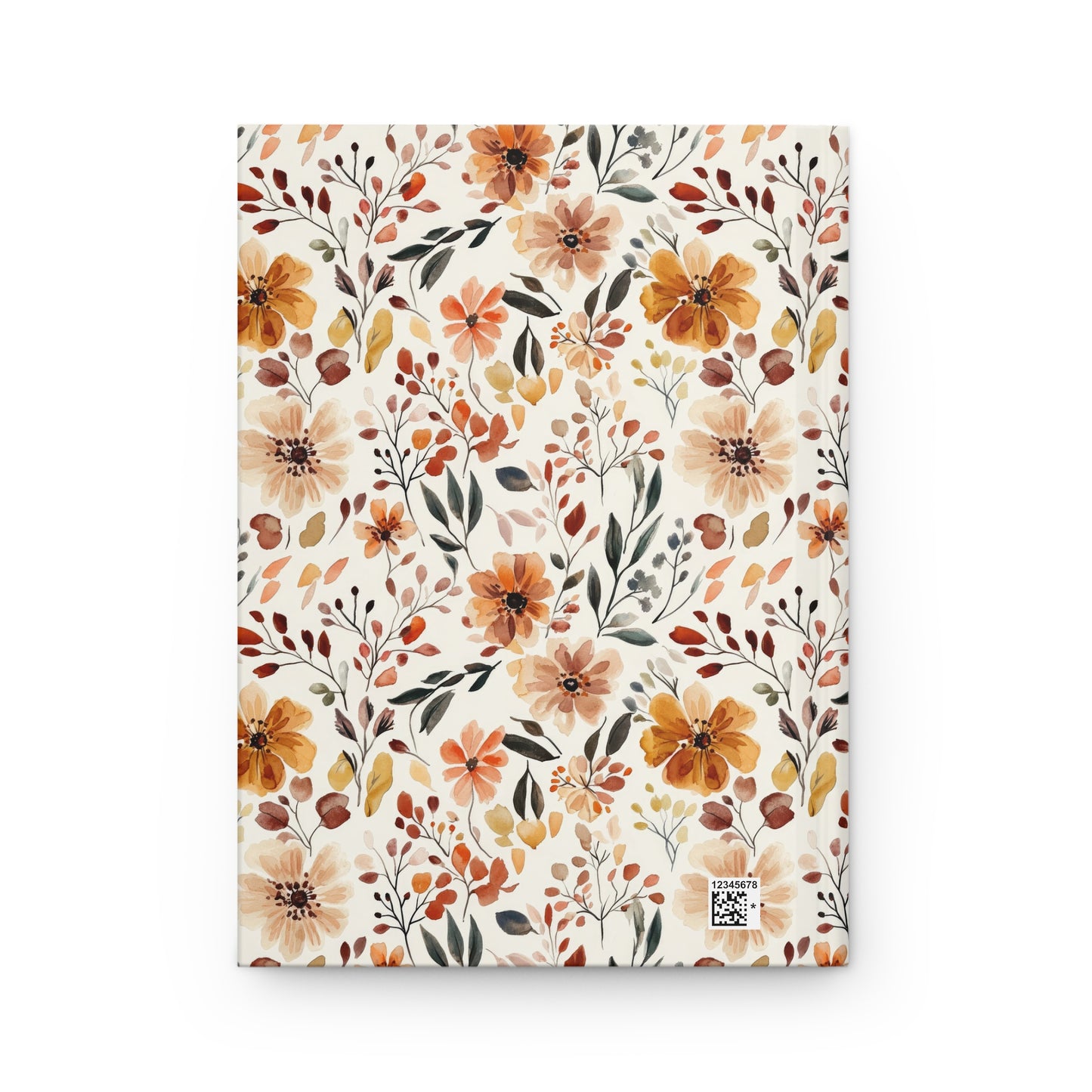 In Everything Give Thanks Journal Cottagecore Fall Floral Pattern - Hardcover