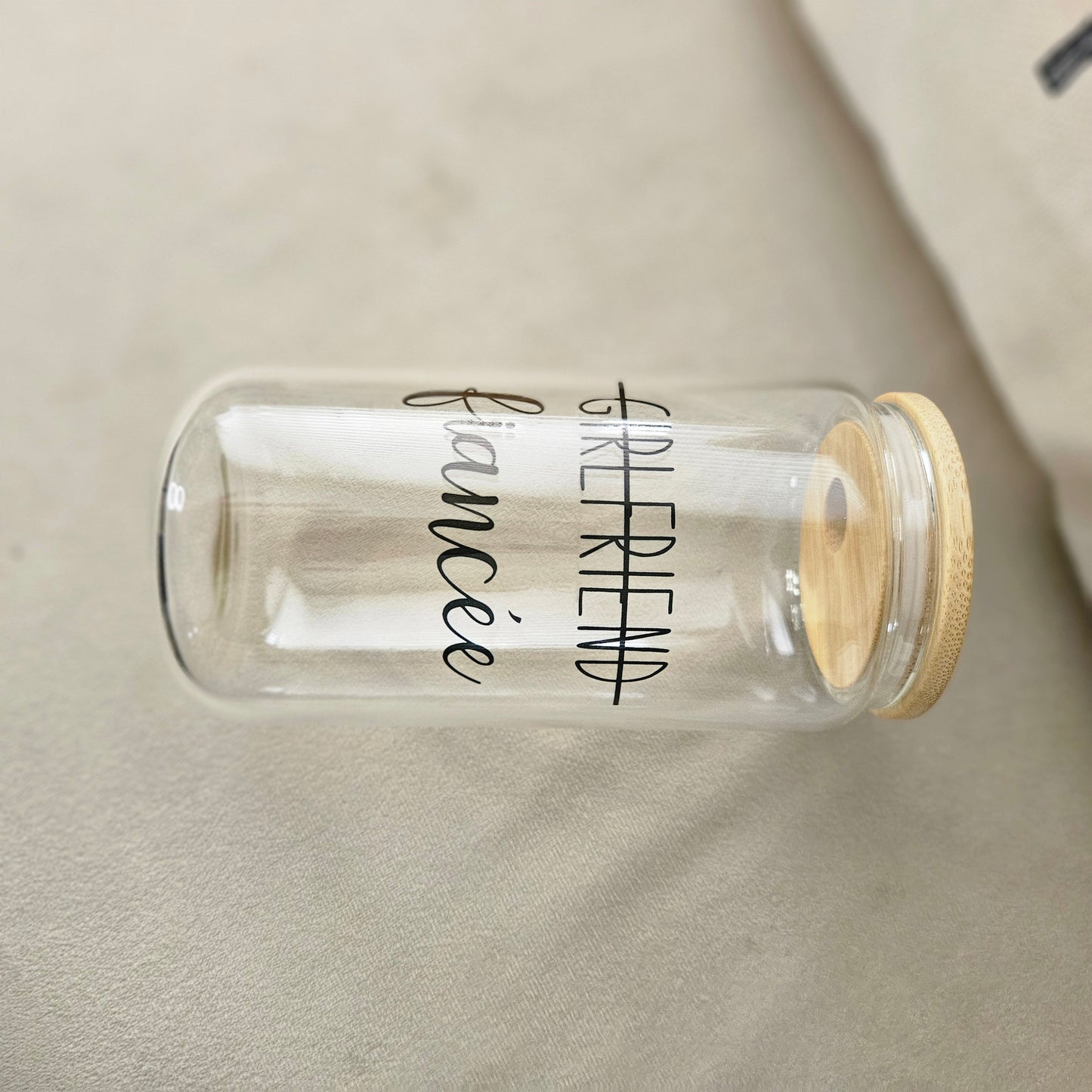 Girlfriend to Fiancee - Engagement Glass Tumbler