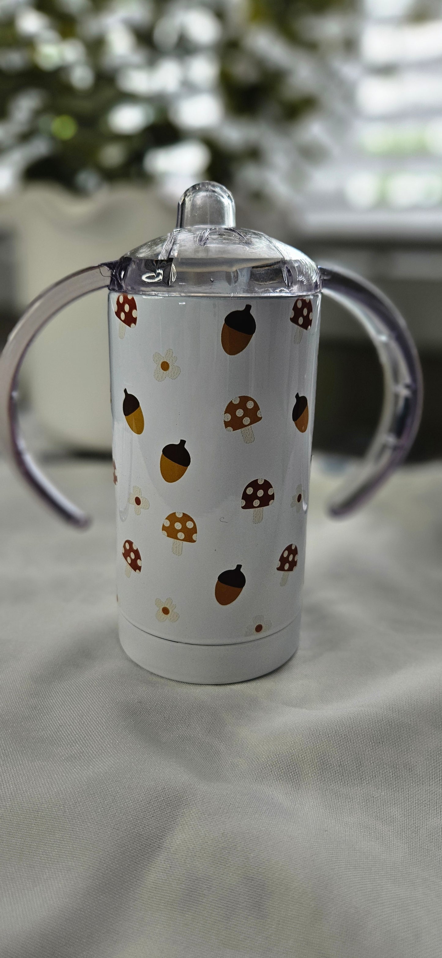 Acorn Pattern Sippy Cup Tumbler