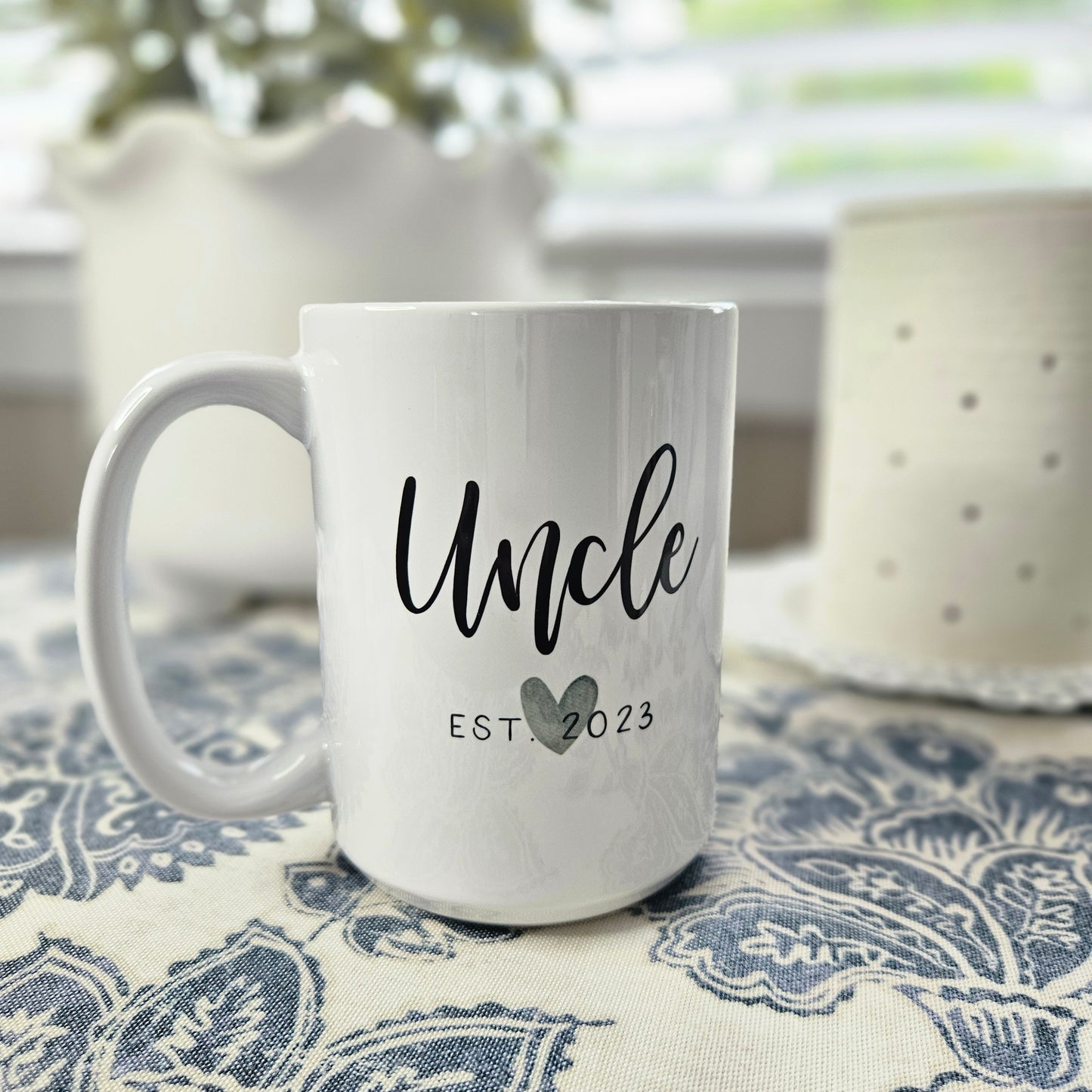 Uncle Est. 2023 - White 15oz Coffee Mug