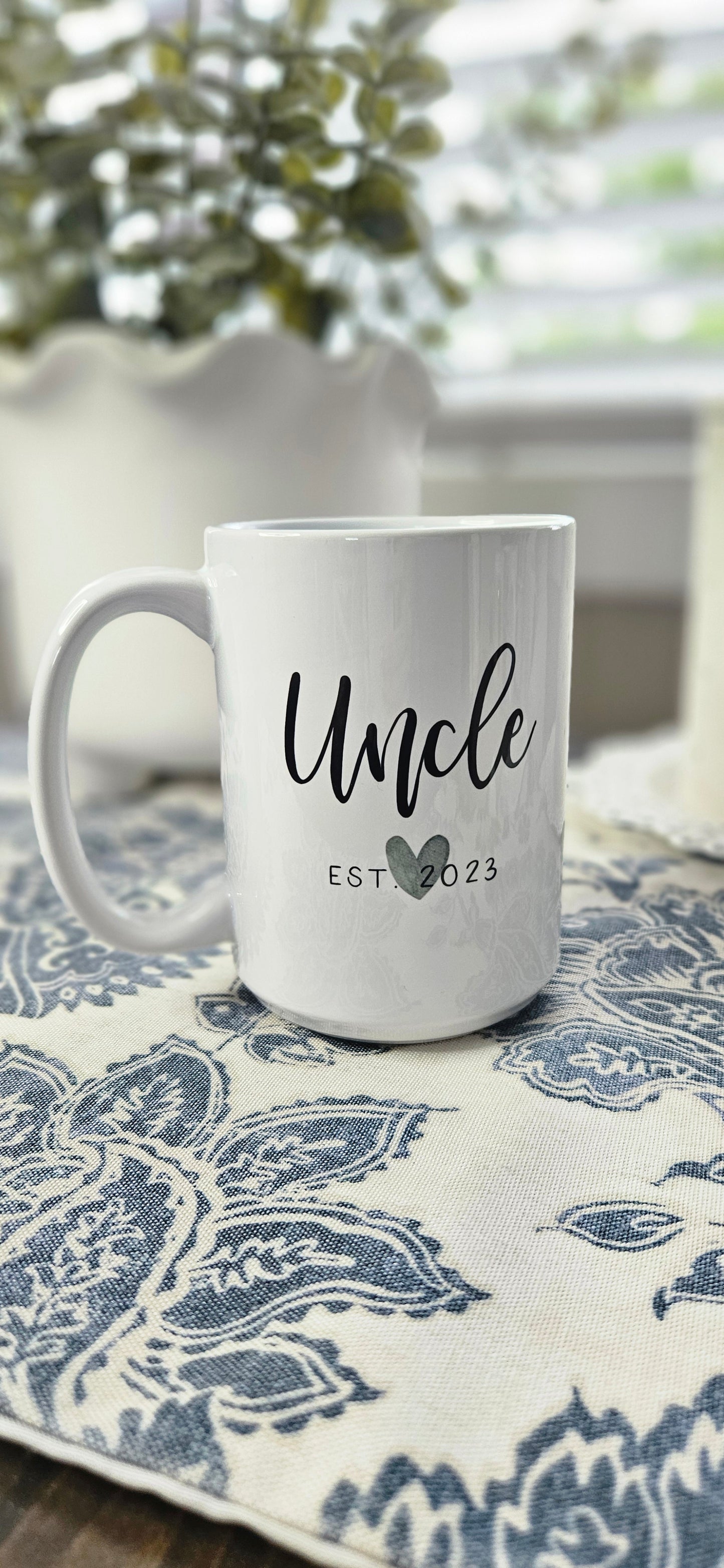 Uncle Est. 2023 - White 15oz Coffee Mug