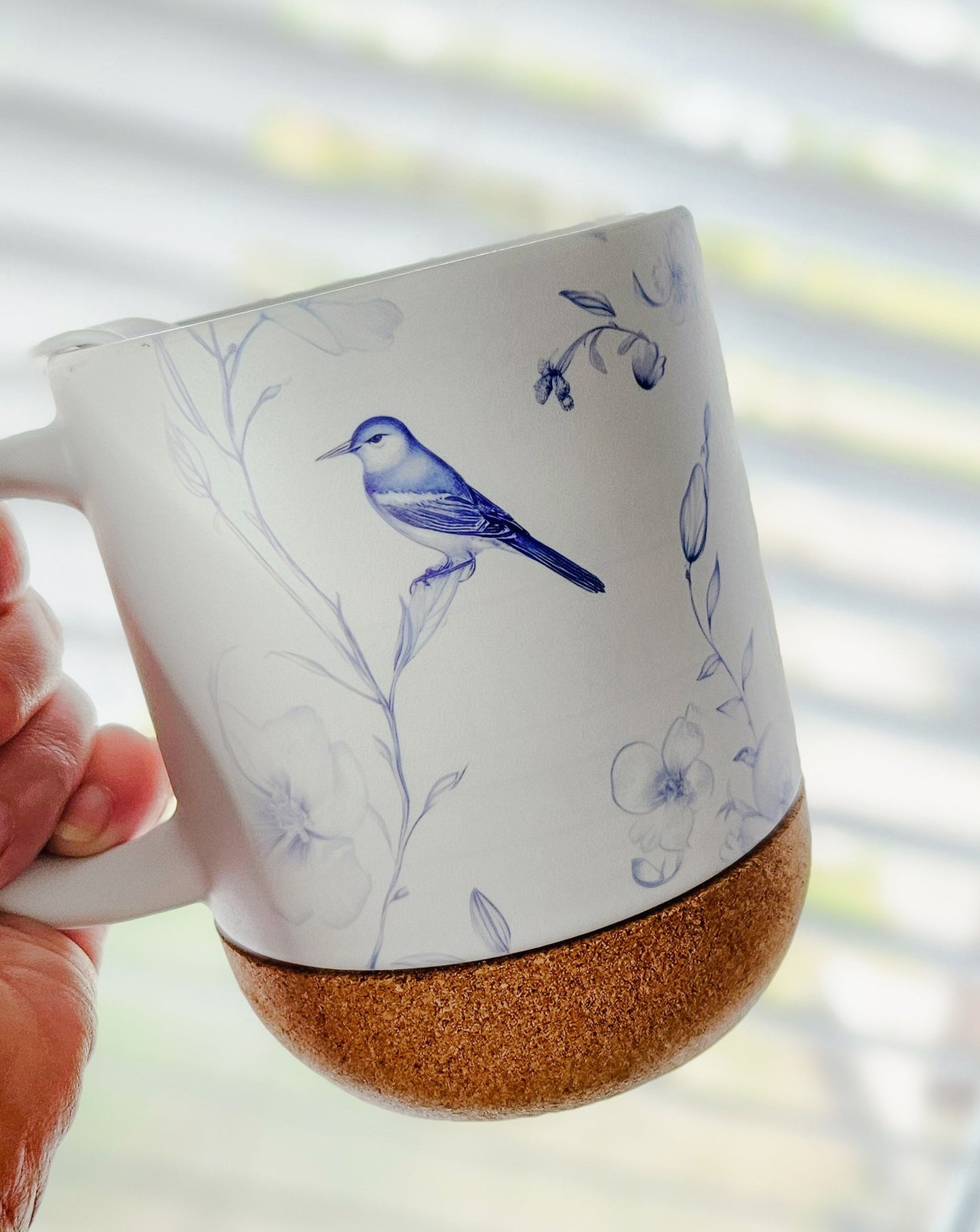 Chinoiserie Blue Floral On-The-Go Travel Mug