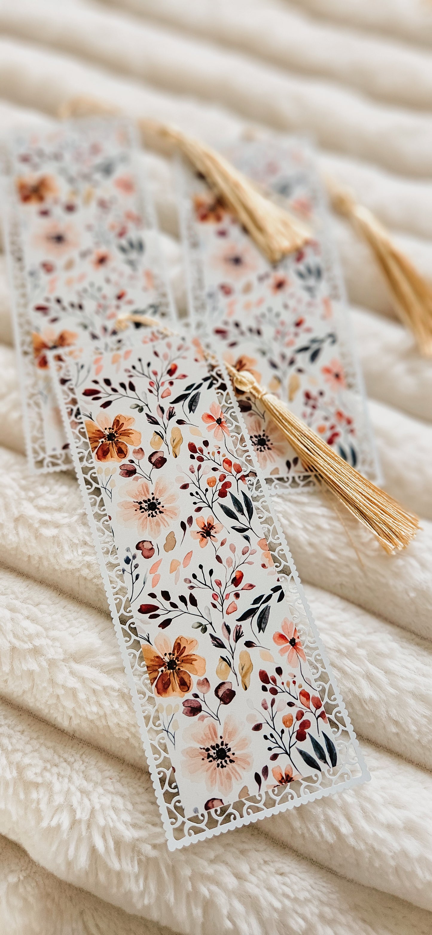 Bookmark - Pretty Fall Cottagecore Floral