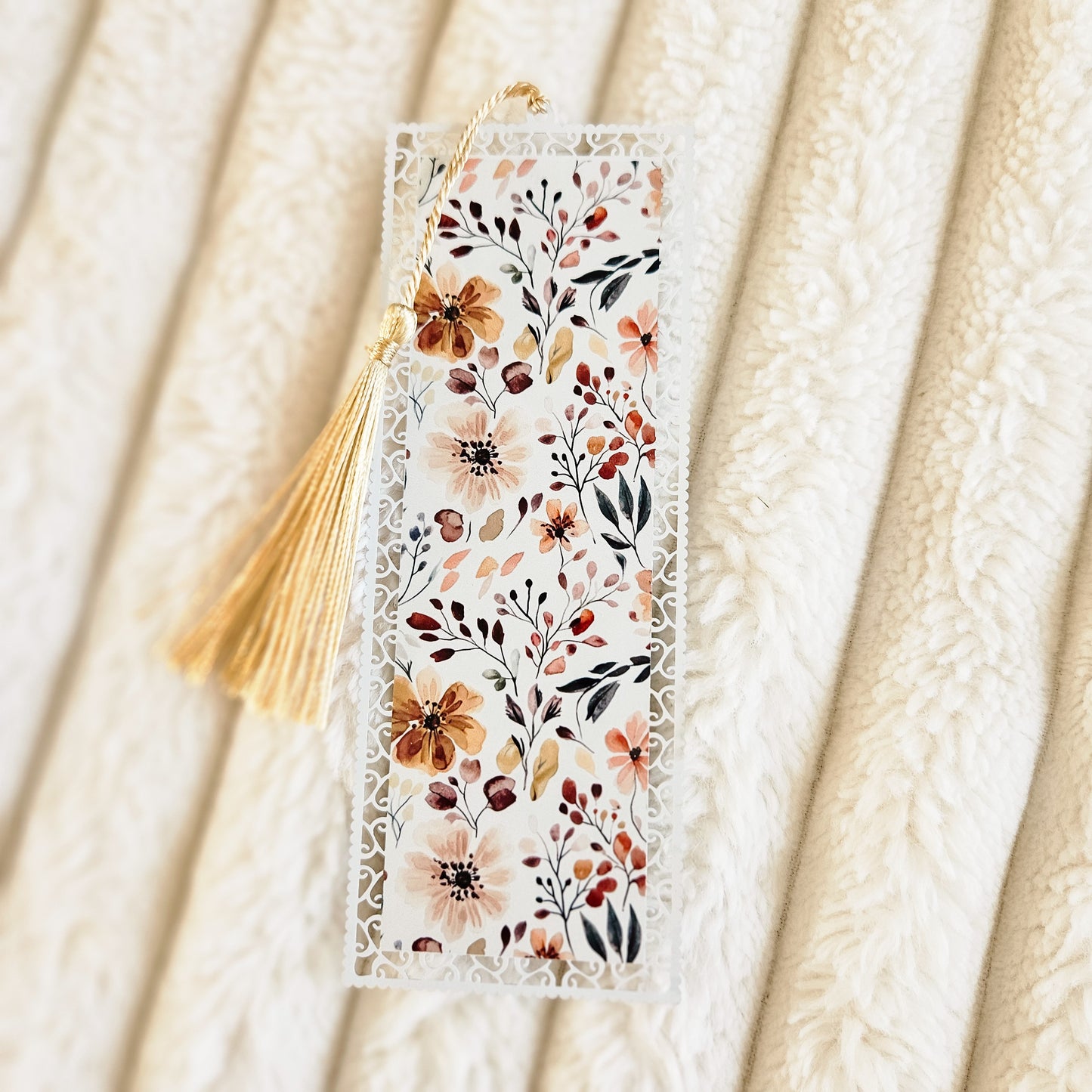 Bookmark - Pretty Fall Cottagecore Floral