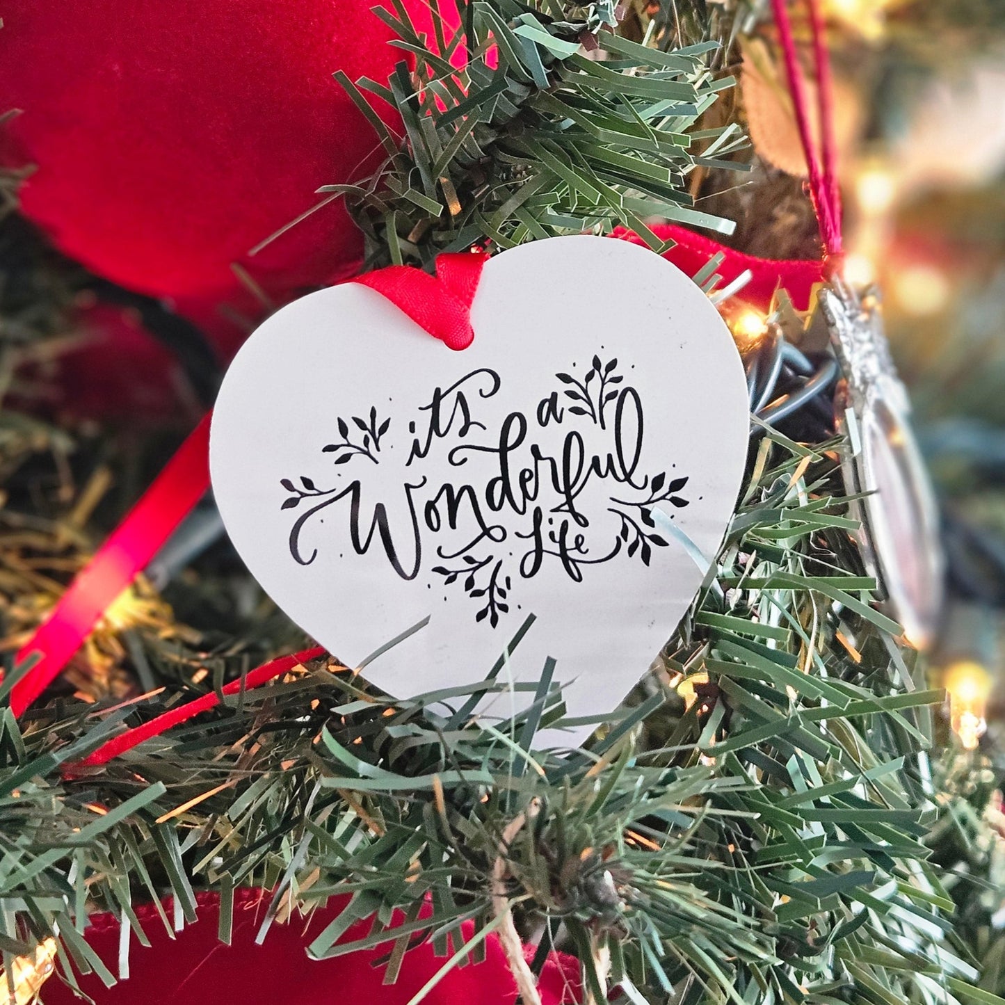 Heart Aluminum Ornament - It's a Wonderful Life