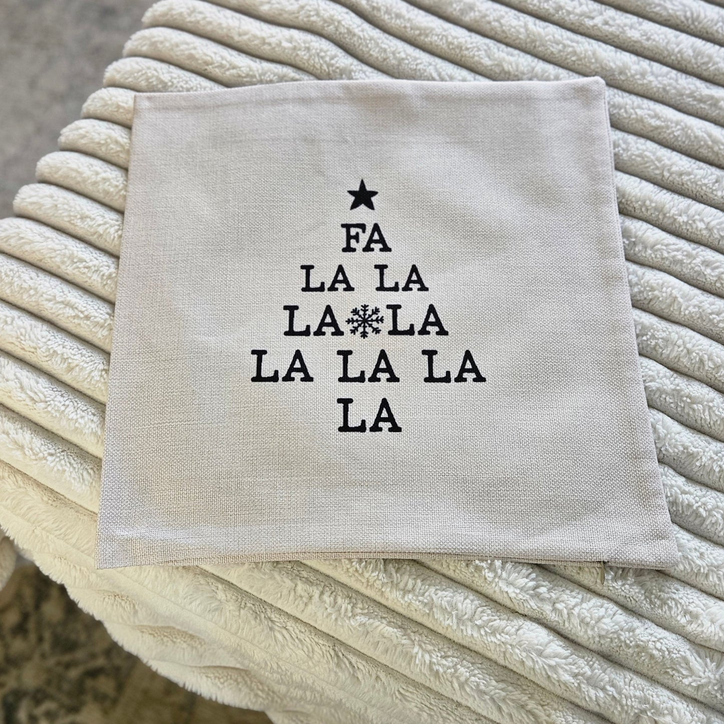 Fa La La La Pillow Cover