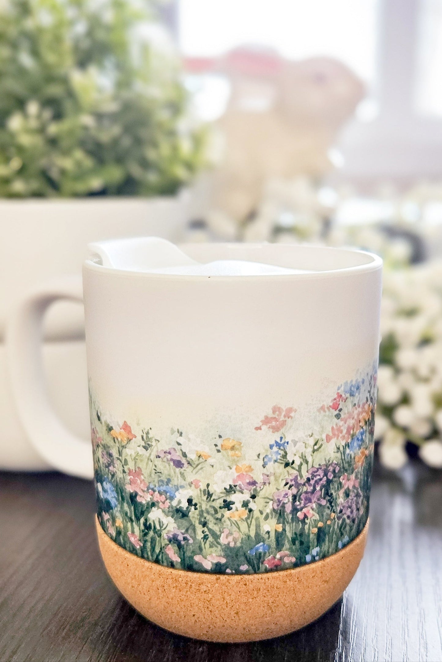 Watercolor Wildflowers On-The-Go Travel Mug