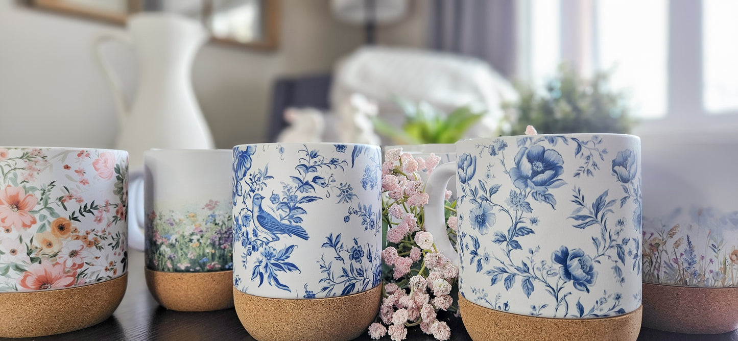 Watercolor Wildflowers On-The-Go Travel Mug