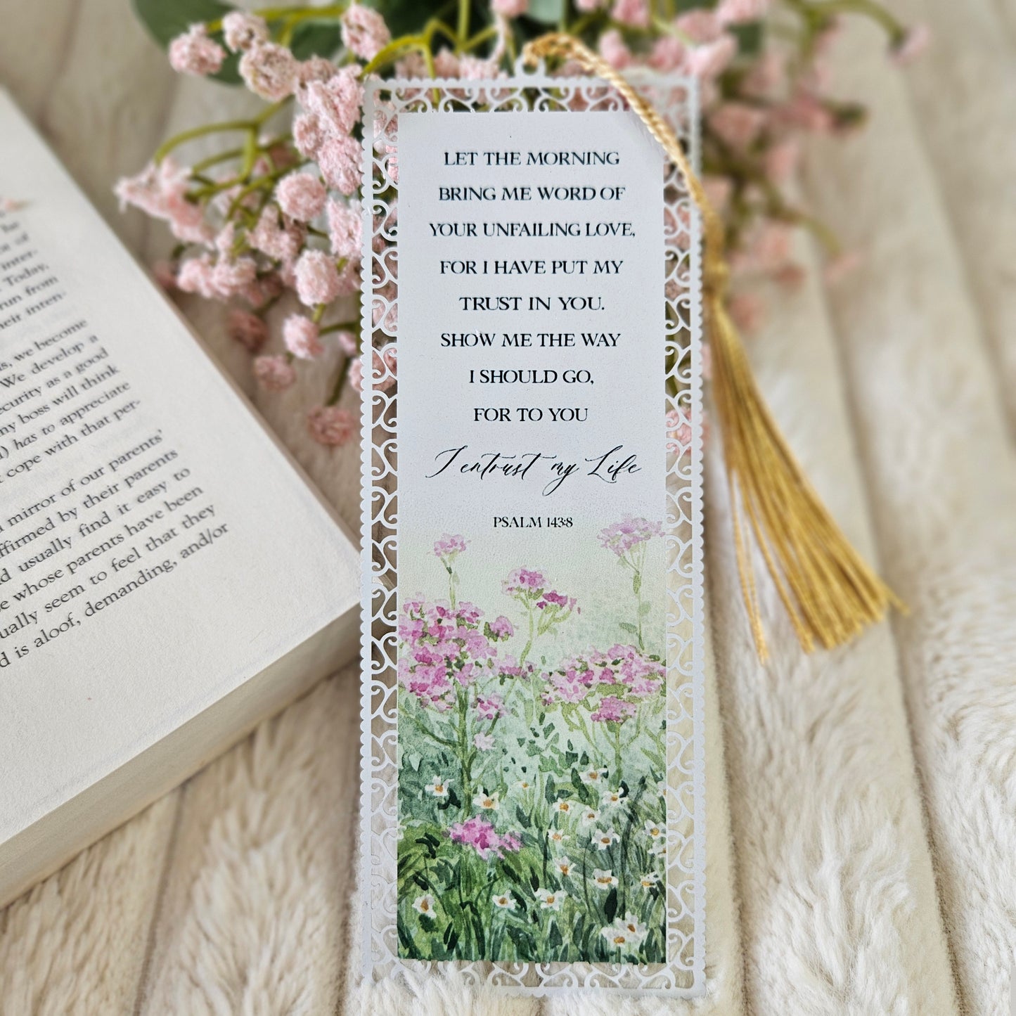 Bookmark Psalm 143:8 I Entrust my Life