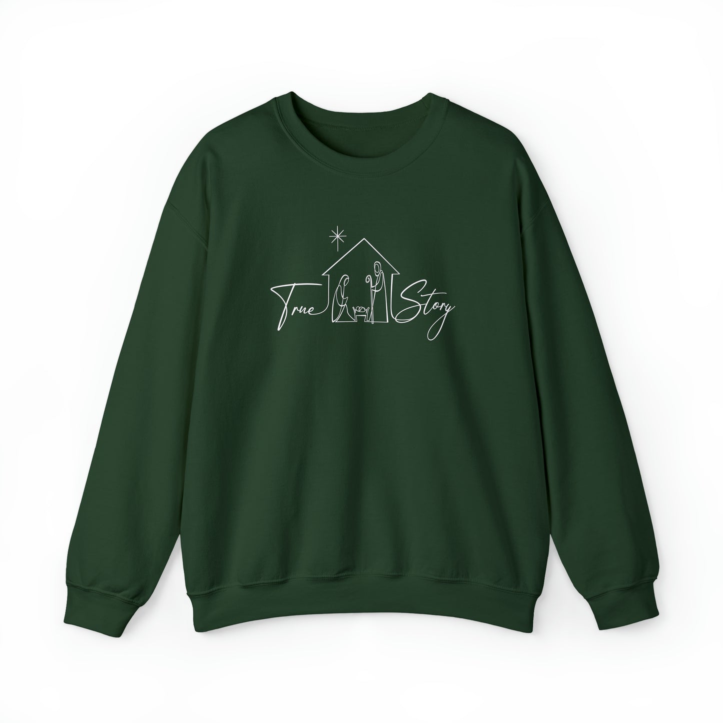 True Story Nativity Christmas Crewneck