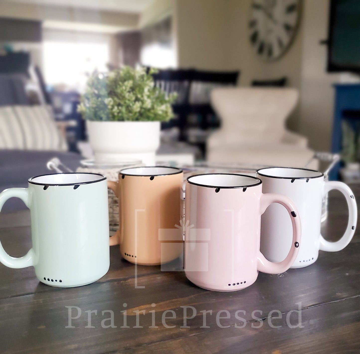 Octobers - Rustic Chipped Ceramic Mug