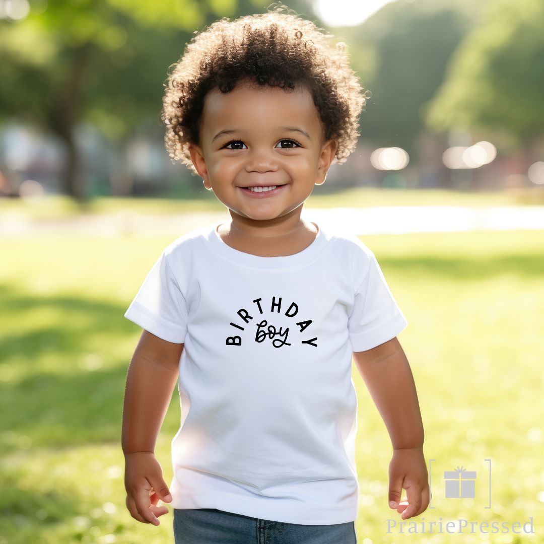 Birthday Boy Toddler's Fine Jersey Tee