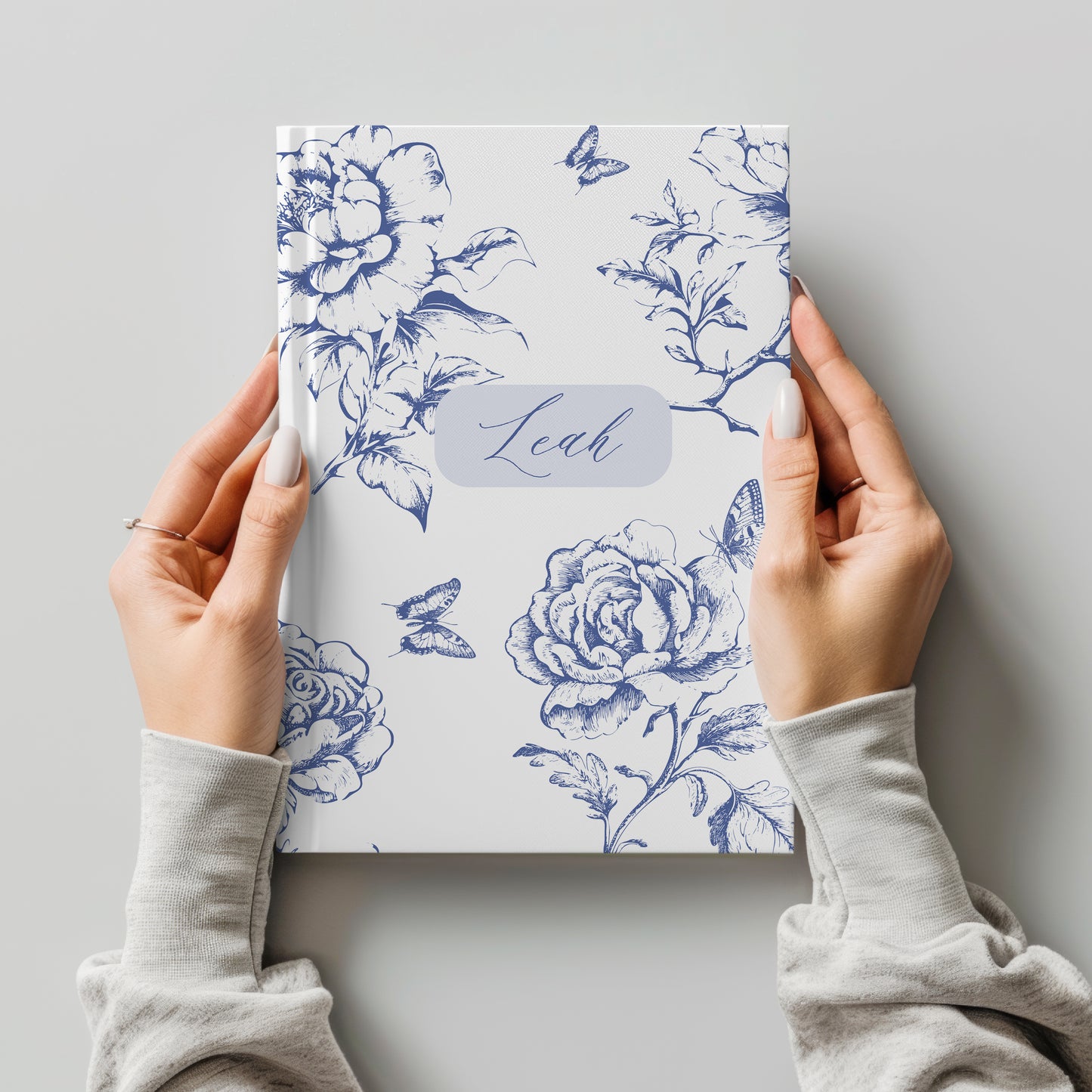 Chinoiserie Blue Floral Journal