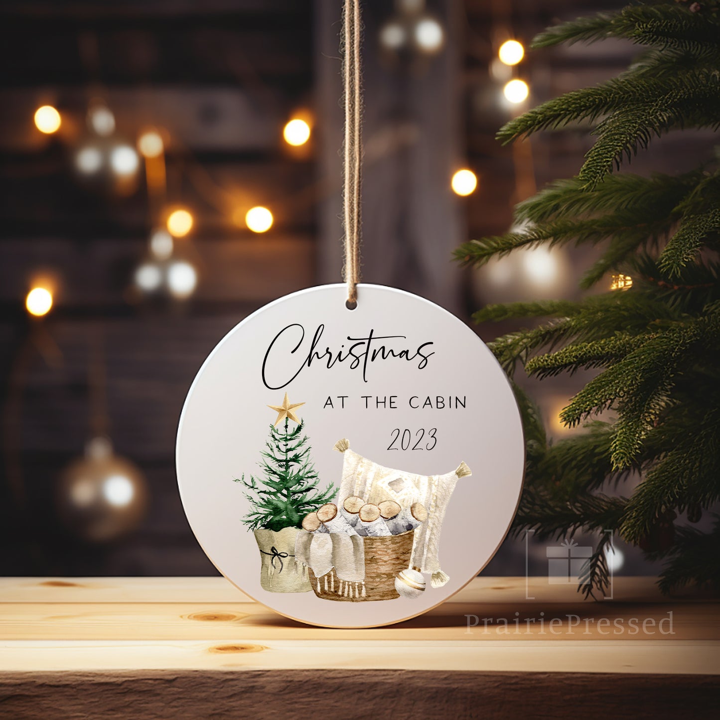 Christmas at the Cabin Ornament