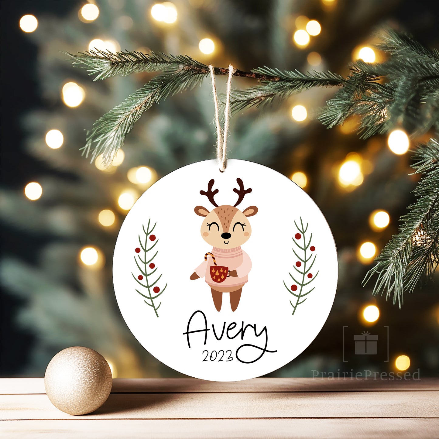 Boho Deer Ornament - 11 Deer Options