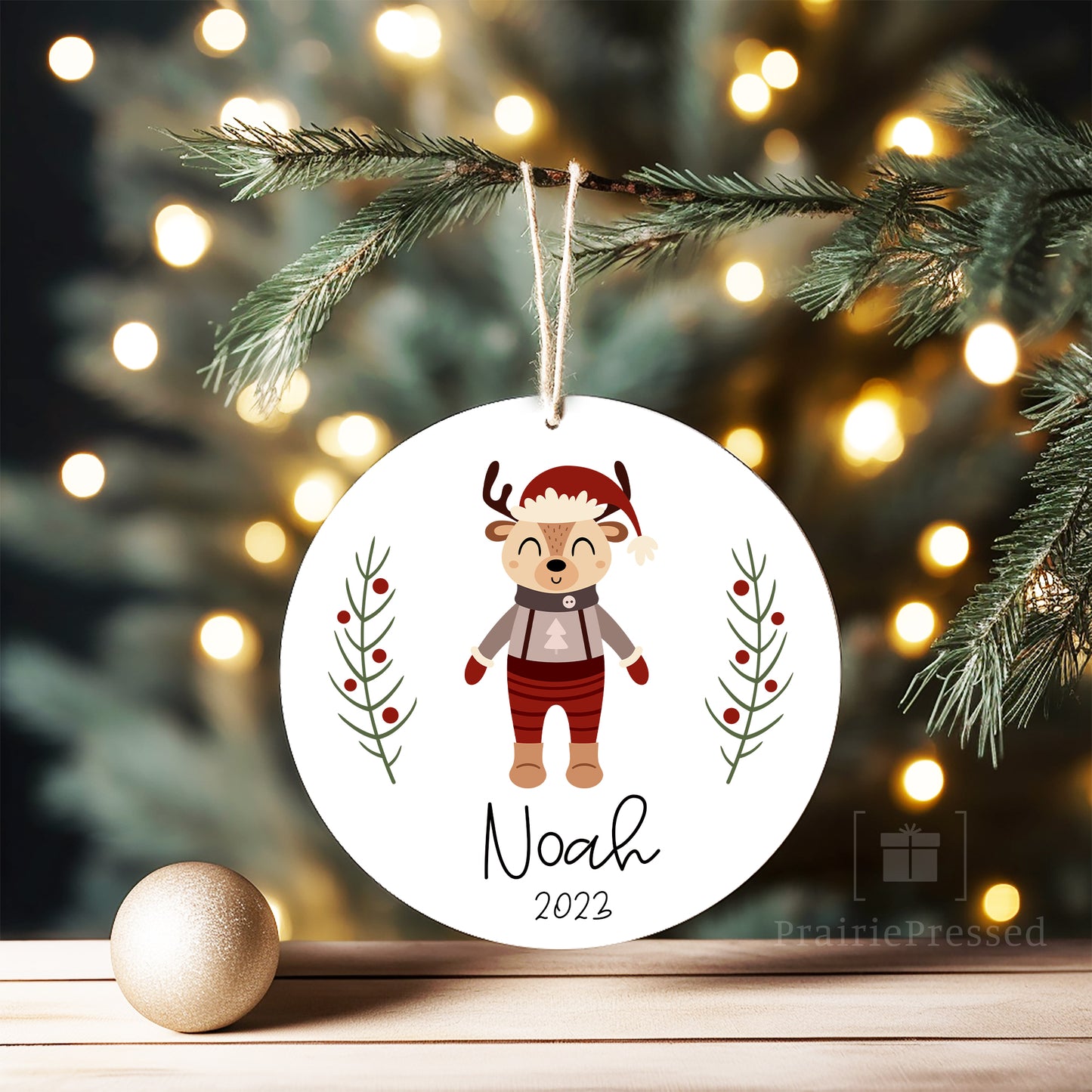 Boho Deer Ornament - 11 Deer Options