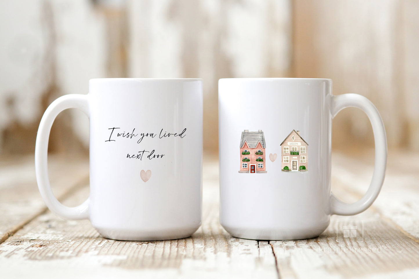 I Wish You Lived Next Door Ceramic Coffee Mug