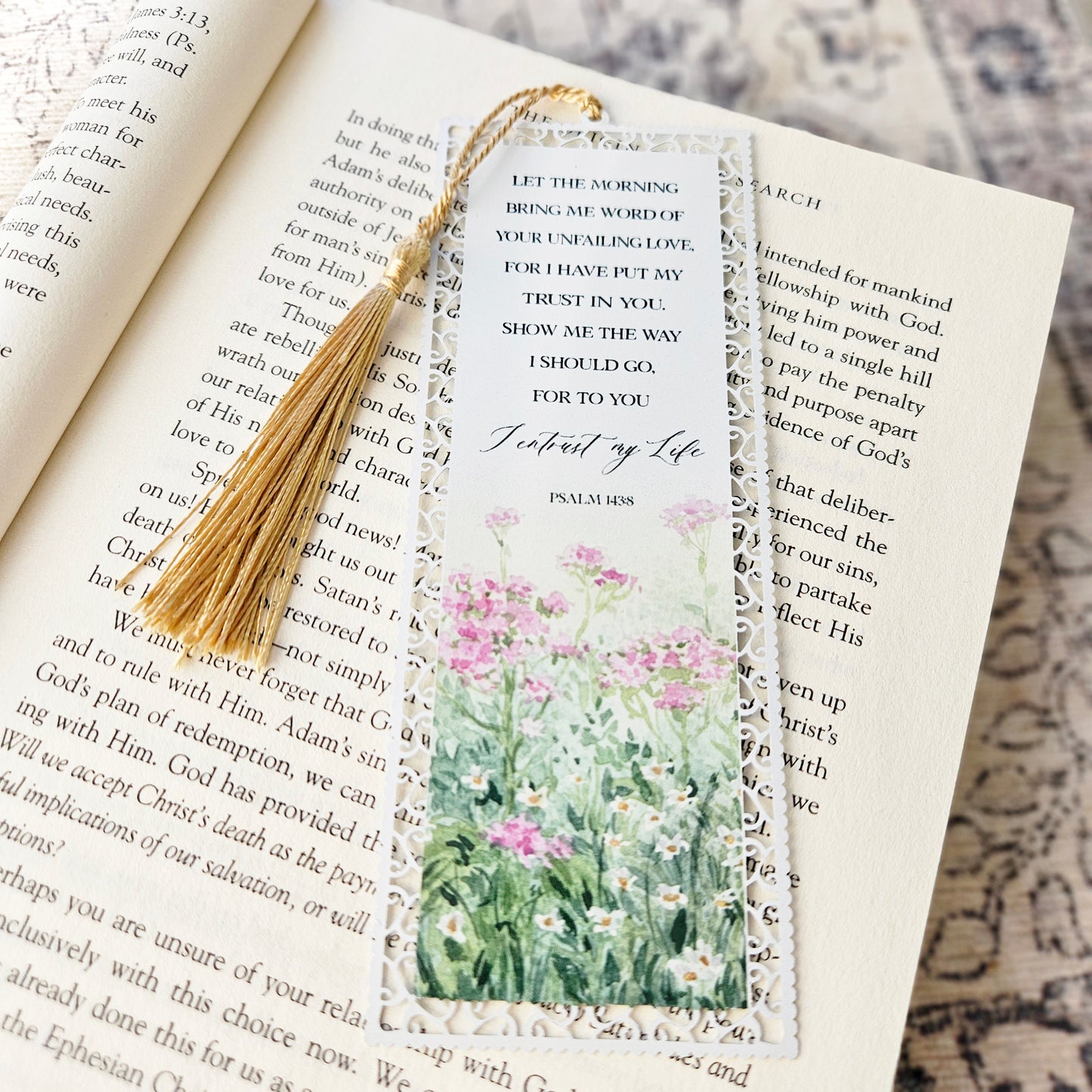 Bookmark Psalm 143:8 I Entrust my Life