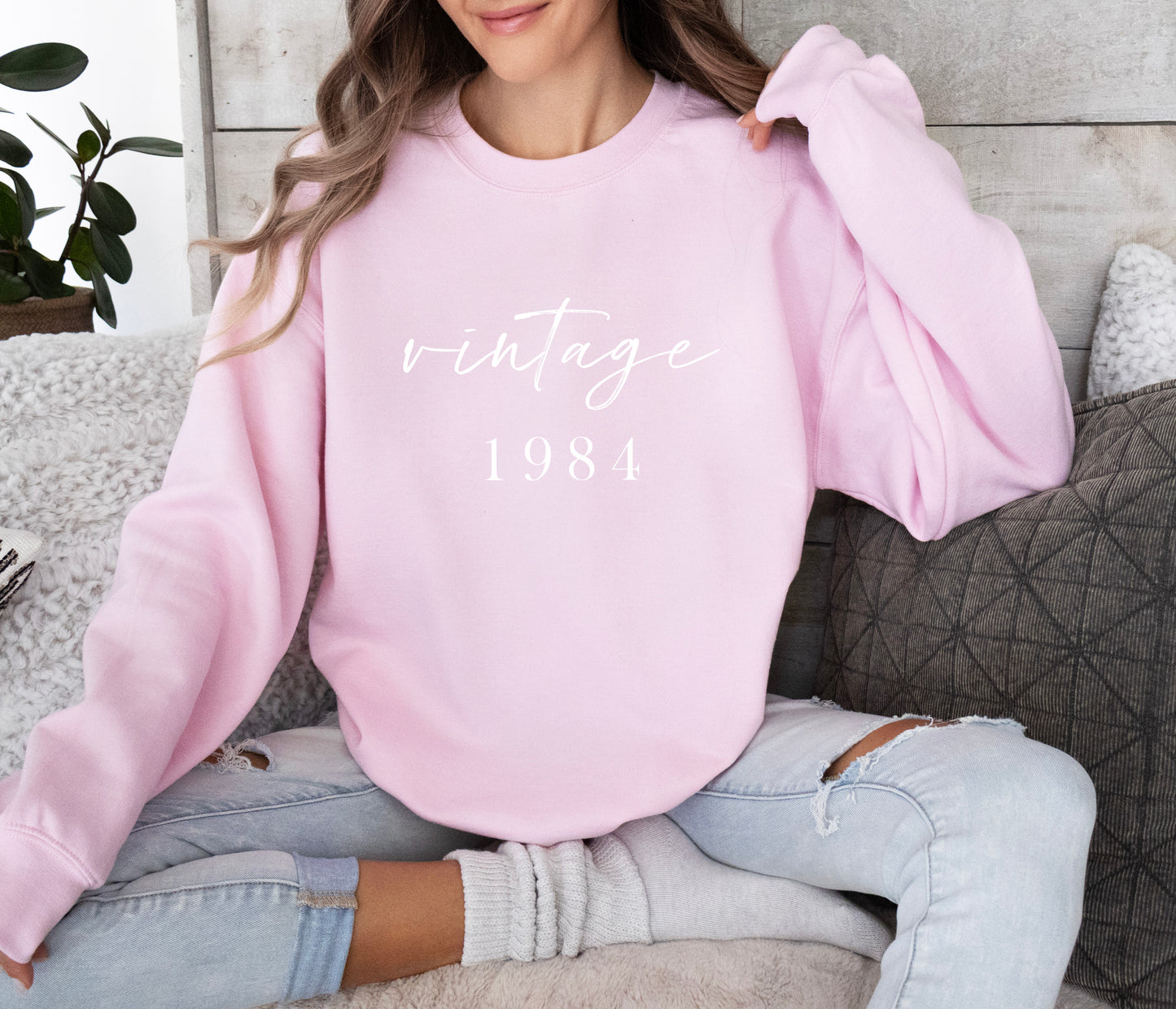 Vintage - Custom Milestone Birthday Crewneck Sweatshirt