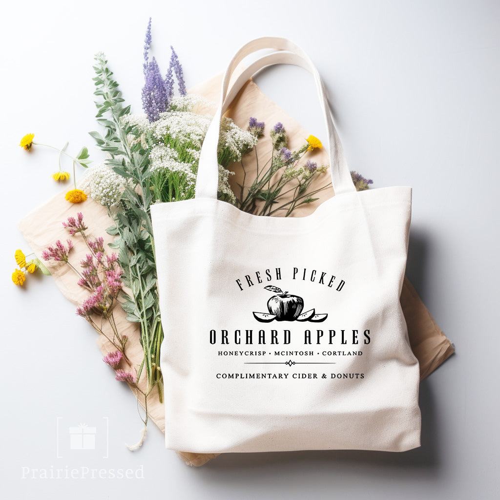 Fresh Picked Apples Natural Tote Bag