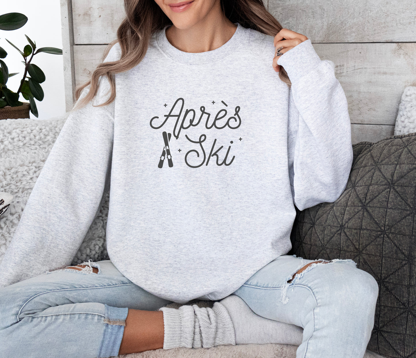 Après ski Skis Crewneck Sweatshirt