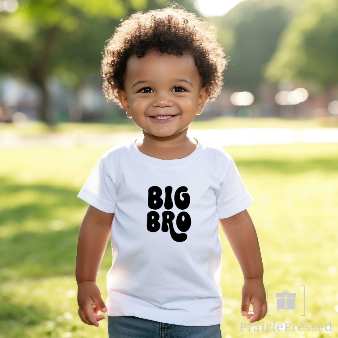 Big Bro Retro Toddler's Fine Jersey Tee