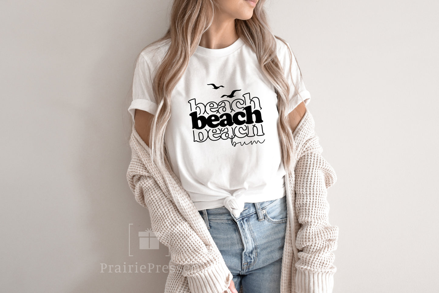 Beach Bum Bella Canvas Cotton T Shirt