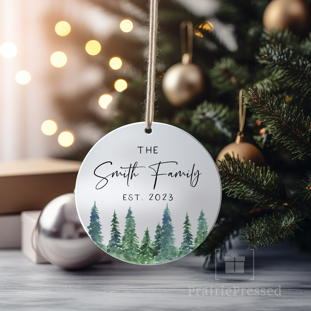 Family Name Est. 2023 Ornament
