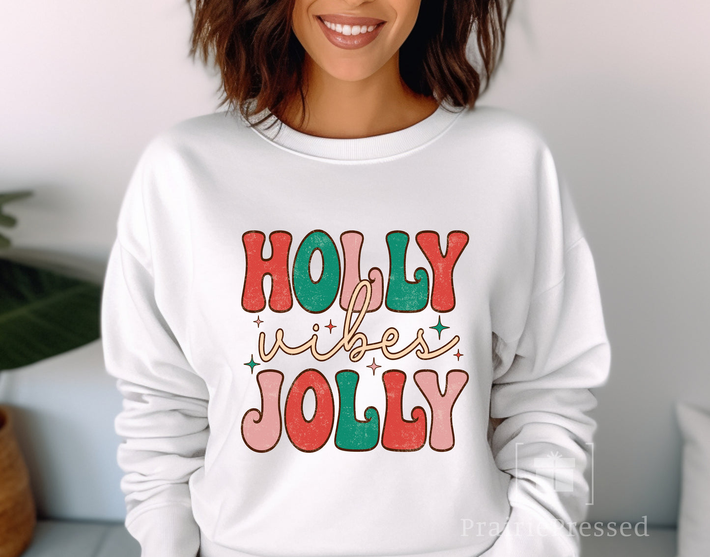 Holly Jolly Vibes Crewneck
