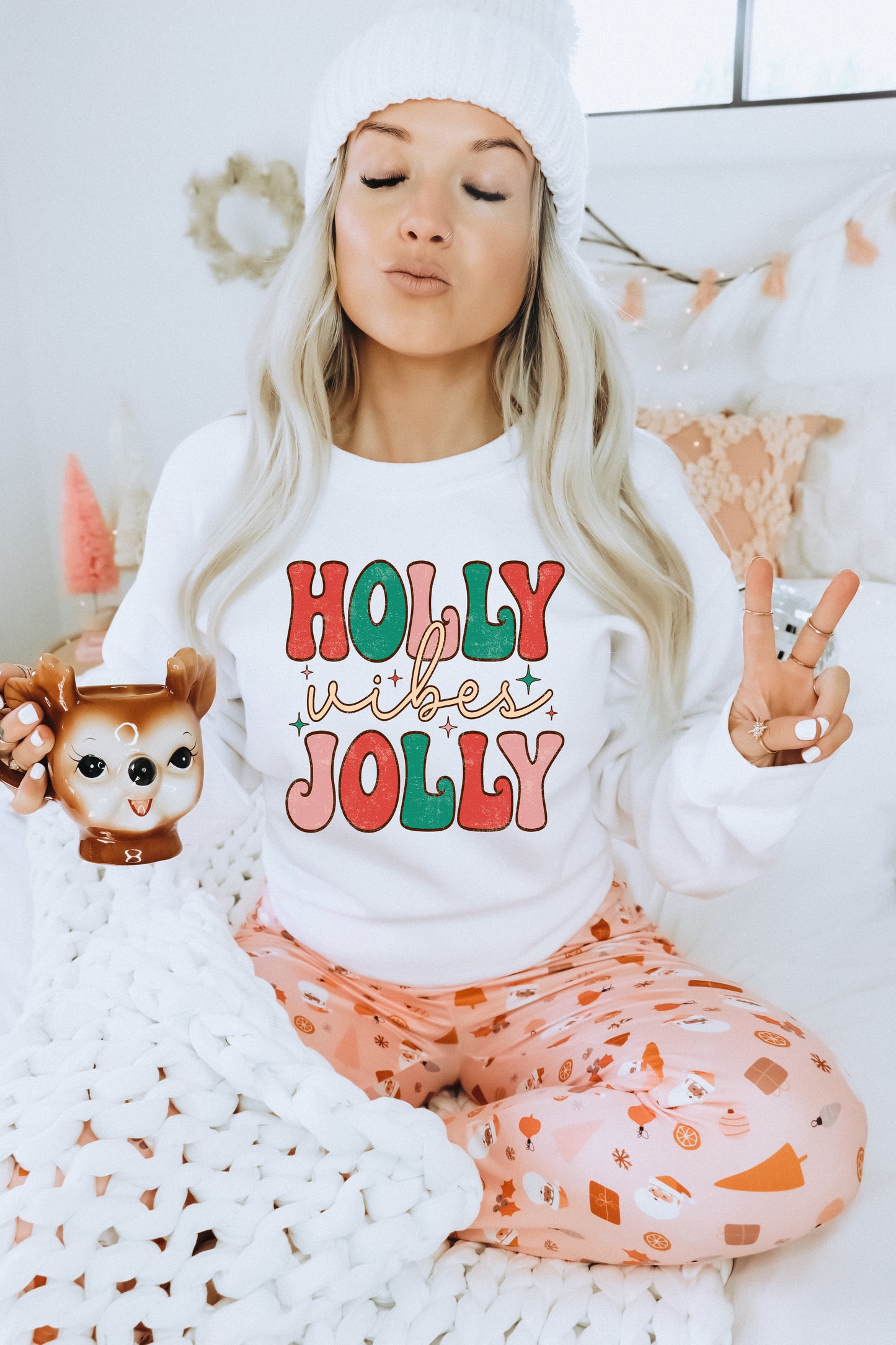Holly Jolly Vibes Crewneck