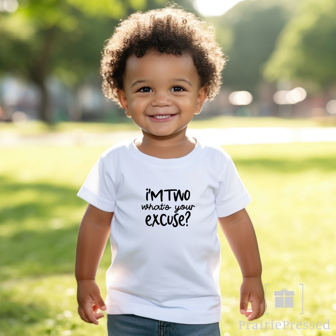 I'm Two Toddler's Fine Jersey Tee