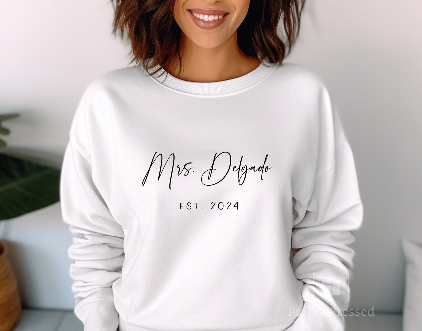 Custom Mrs. Crewneck Sweatshirt