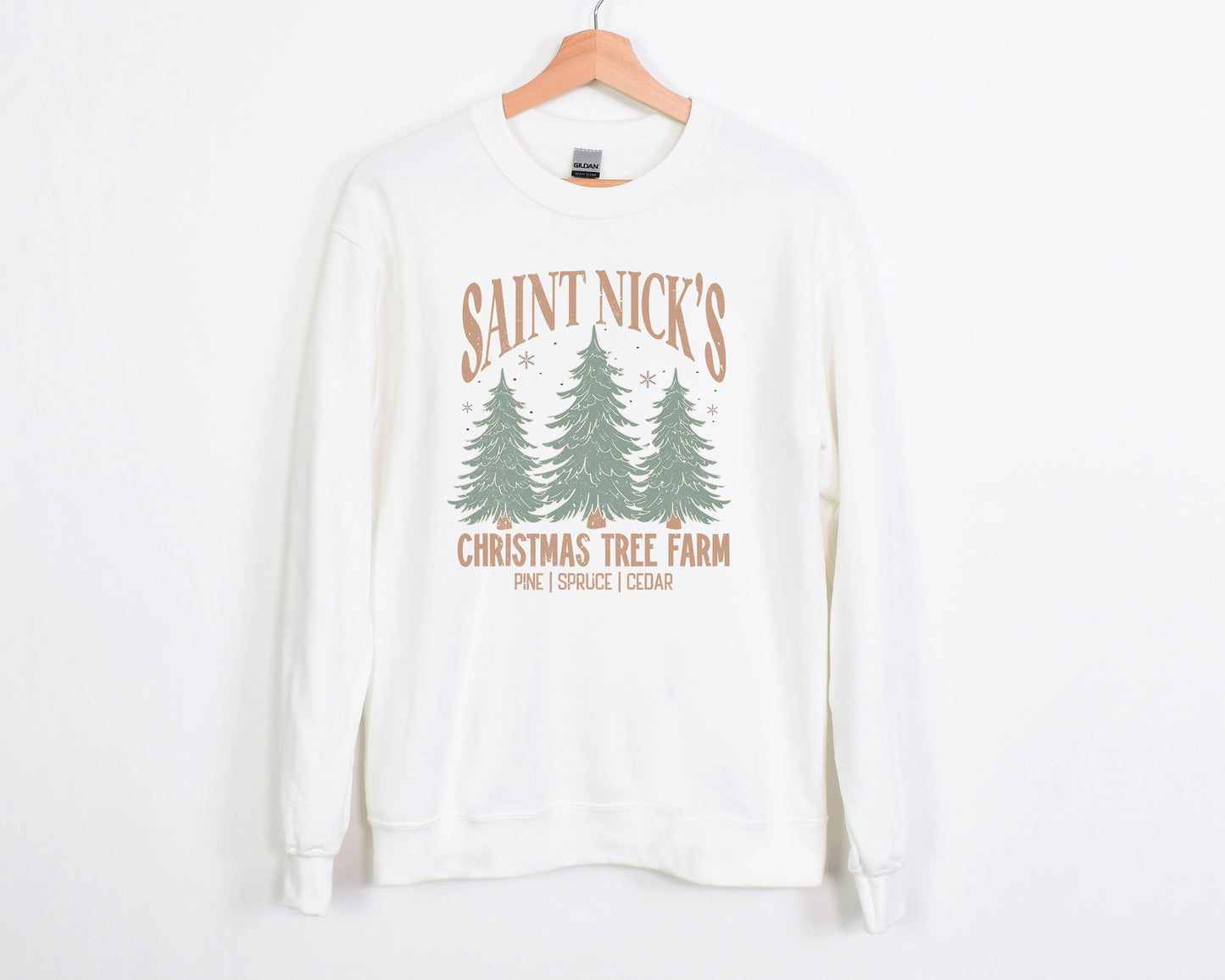 Saint Nick's Christmas Tree Farm Crewneck Sweatshirt