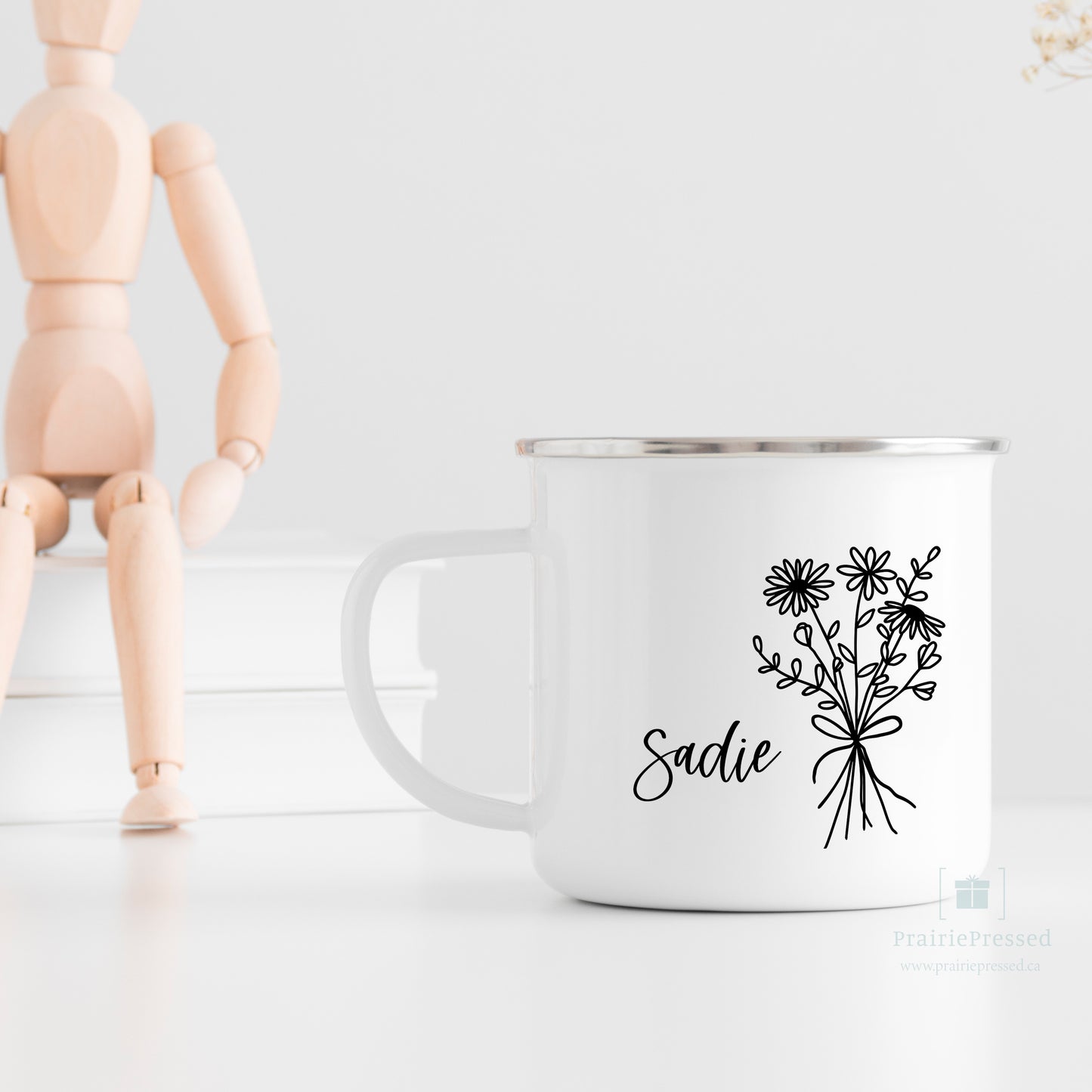Wildflowers Enamel Mug 12oz