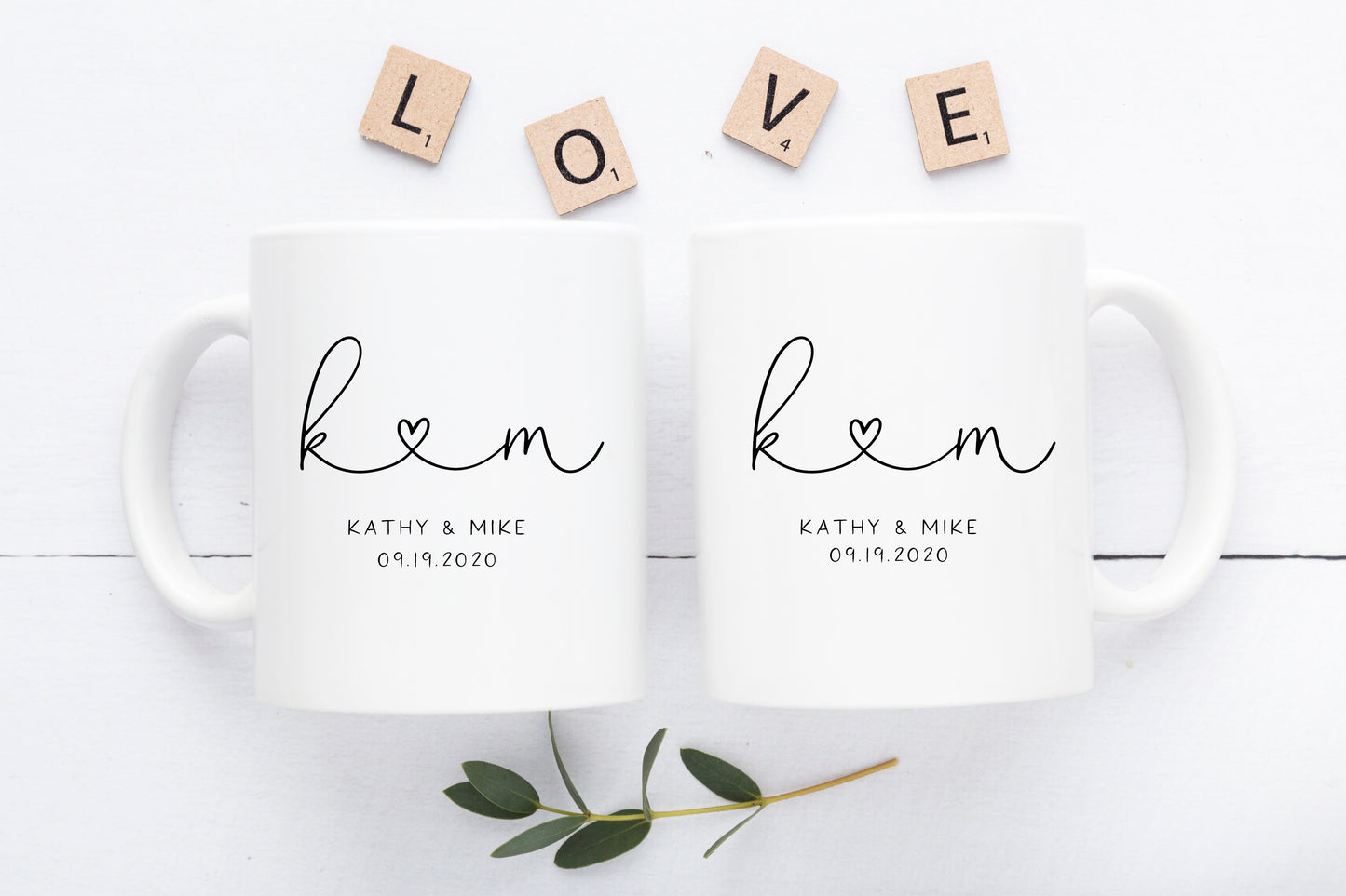Couple Wedding/Anniversary Mug Set
