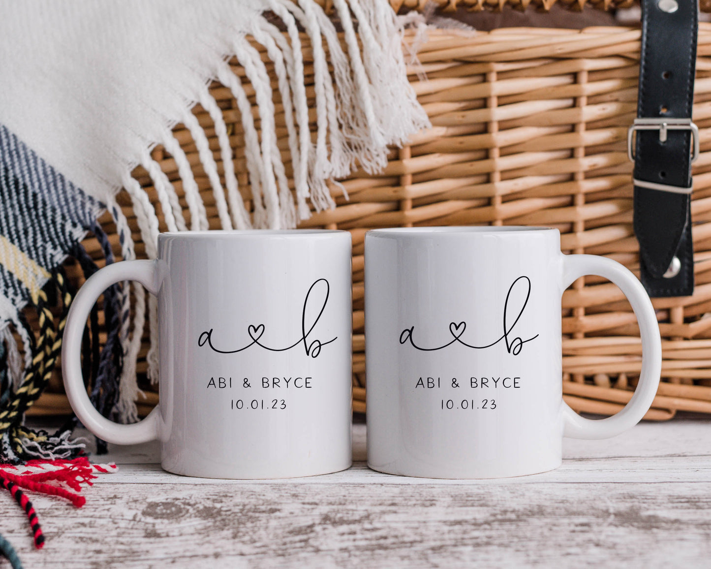 Couple Wedding/Anniversary Mug Set