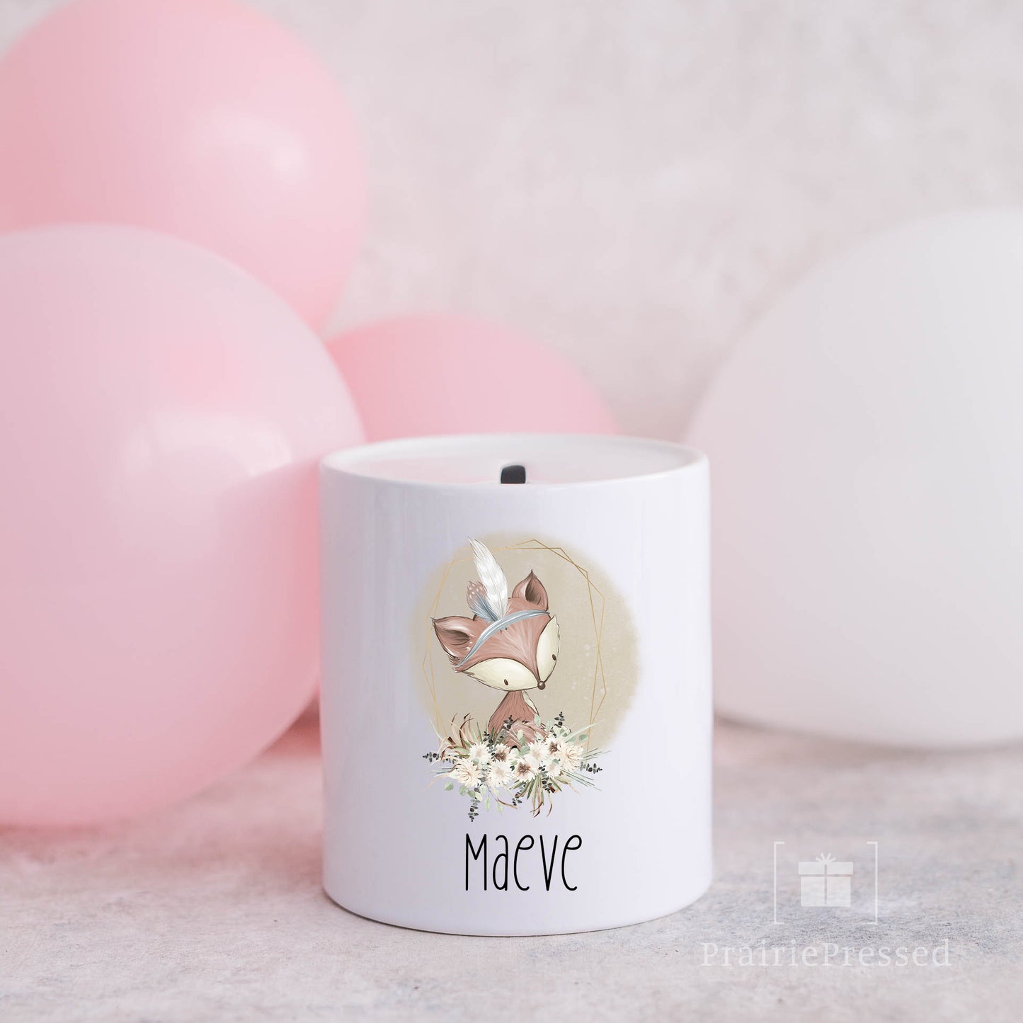 Coin Bank - Fox Boho