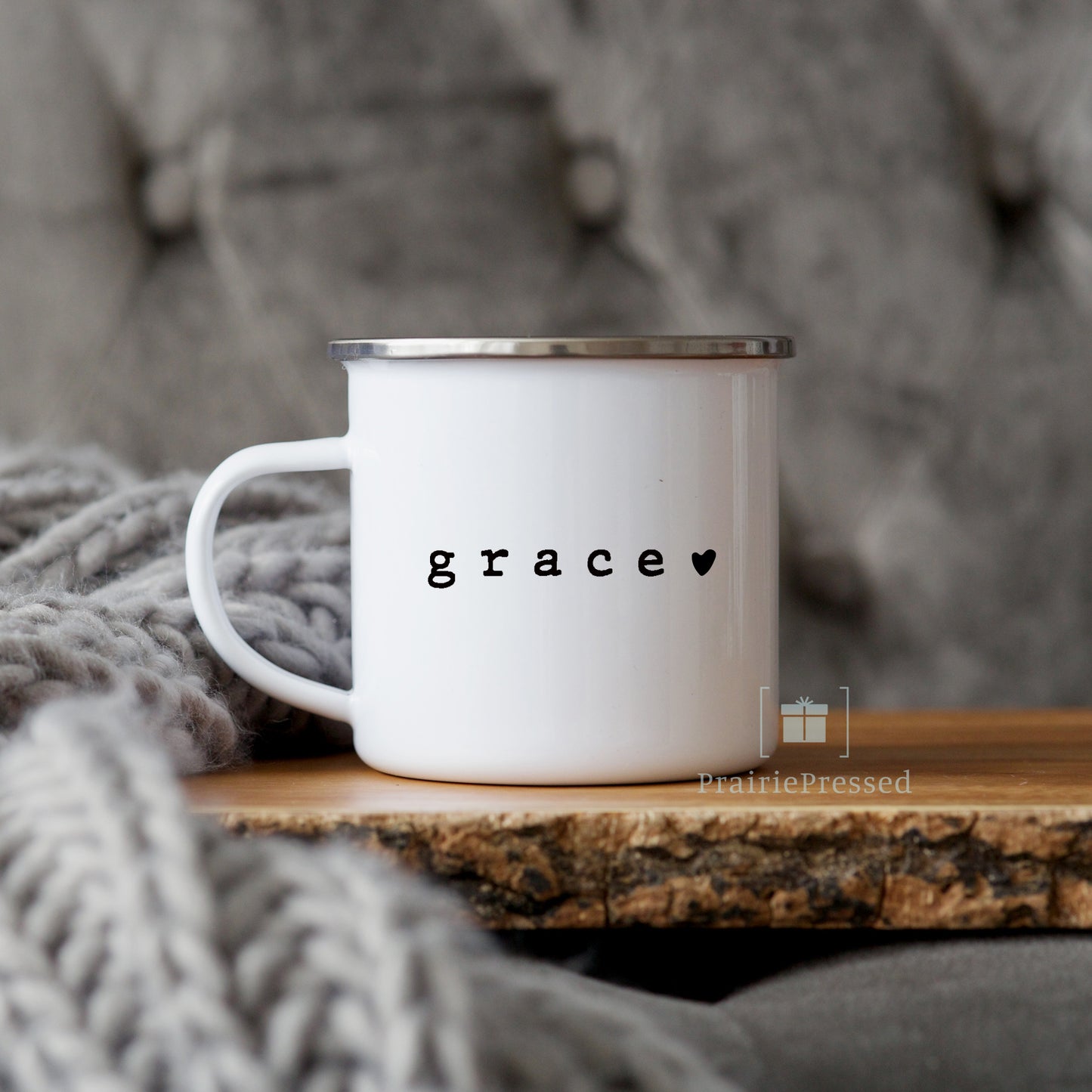 Grace Enamel Mug 12oz