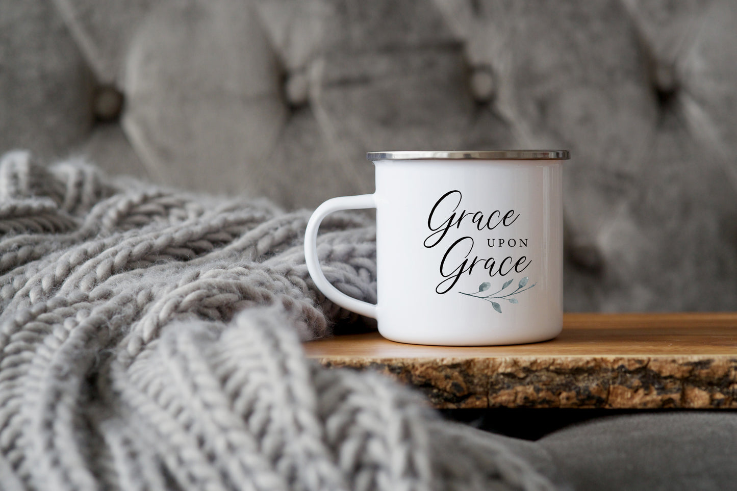 Grace upon Grace Enamel Mug 12oz