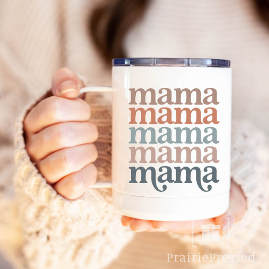 Travel Mug for Mom - Mama Retro Font
