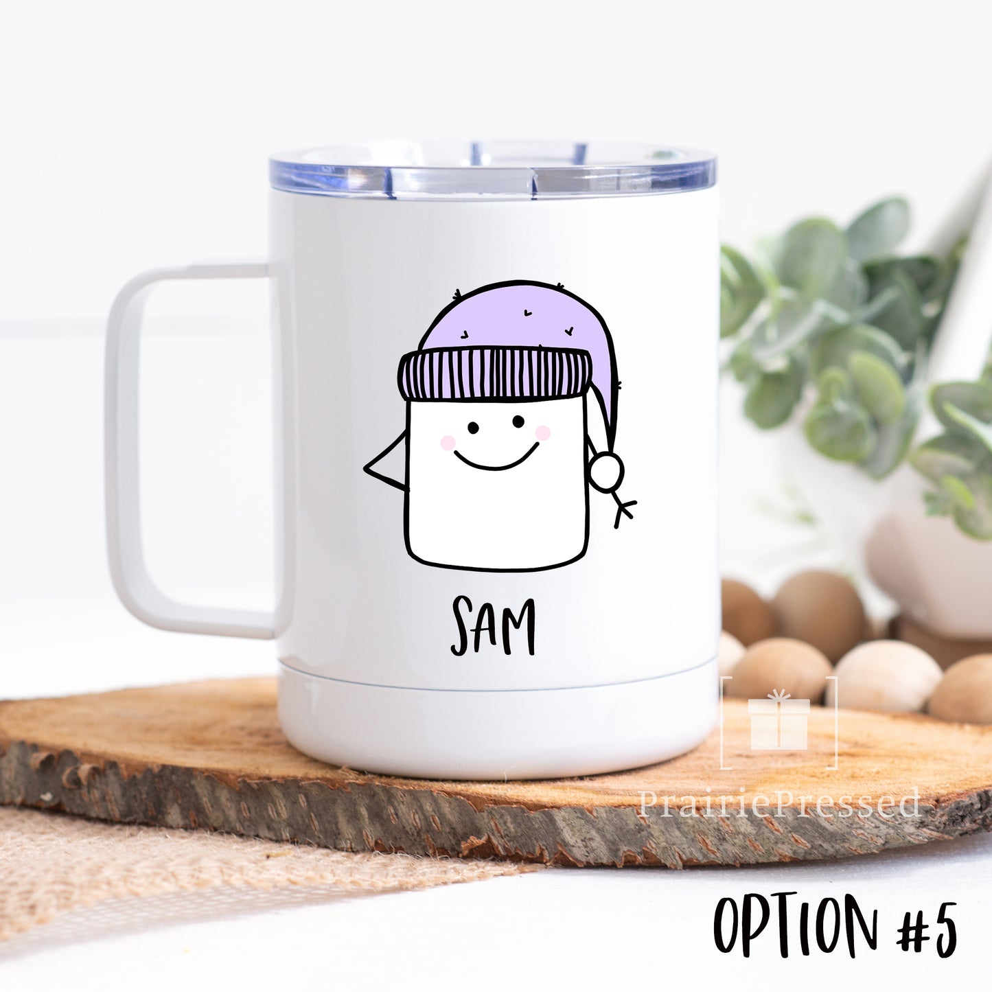 Marshmallow Mug with Lid