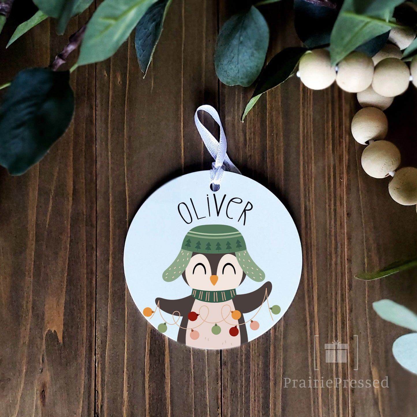 Penguin Christmas Light Ornament 2022