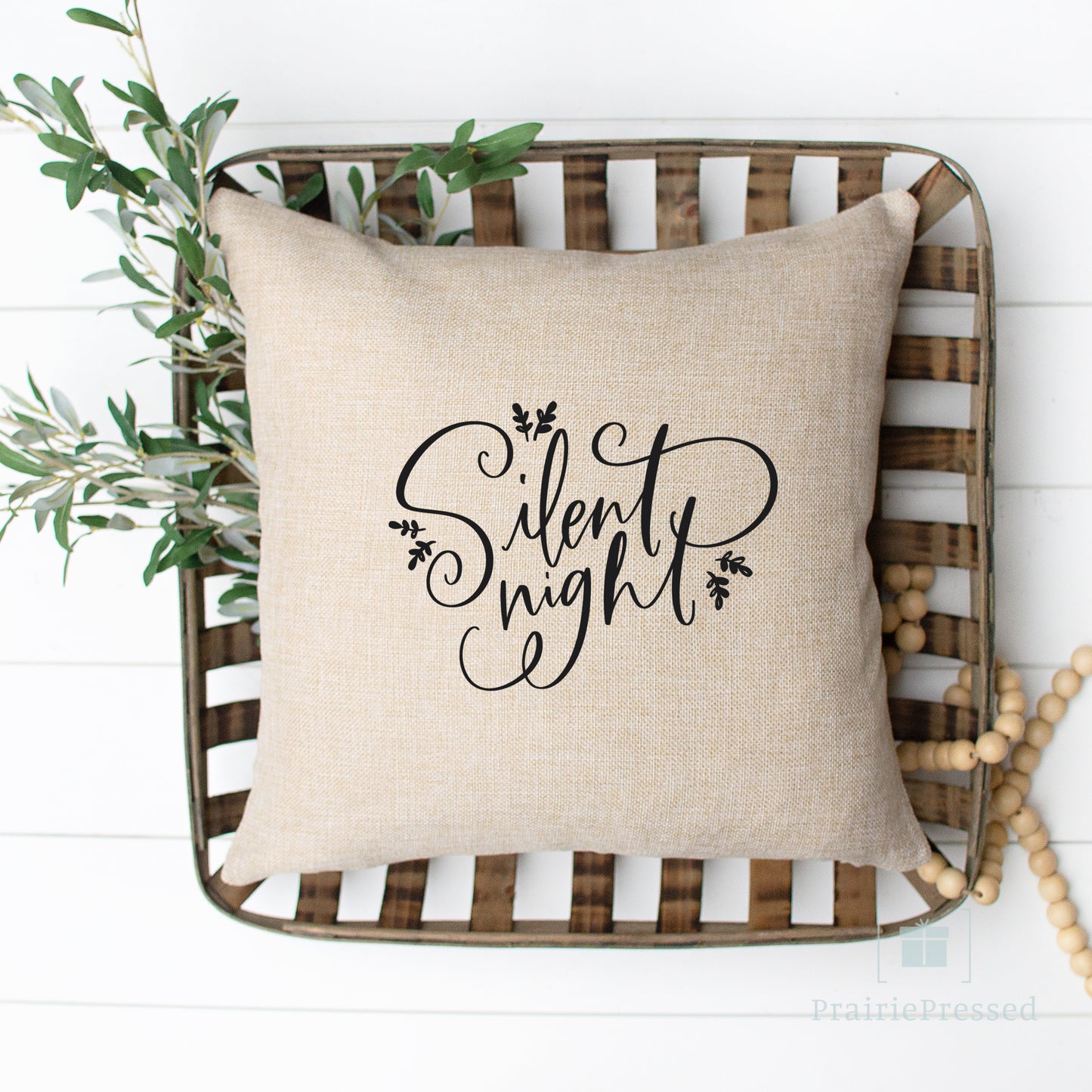 Silent Night Pillow Cover