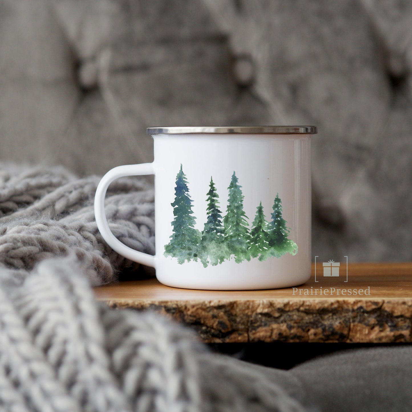 Tree Enamel Mug