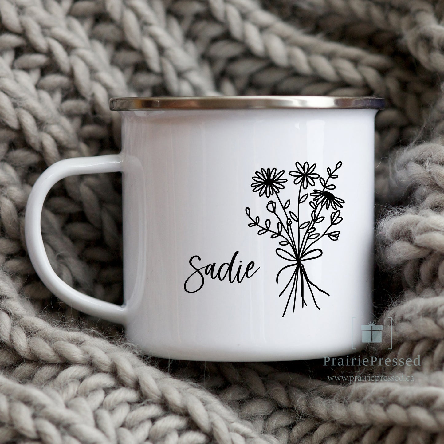 Wildflowers Enamel Mug 12oz