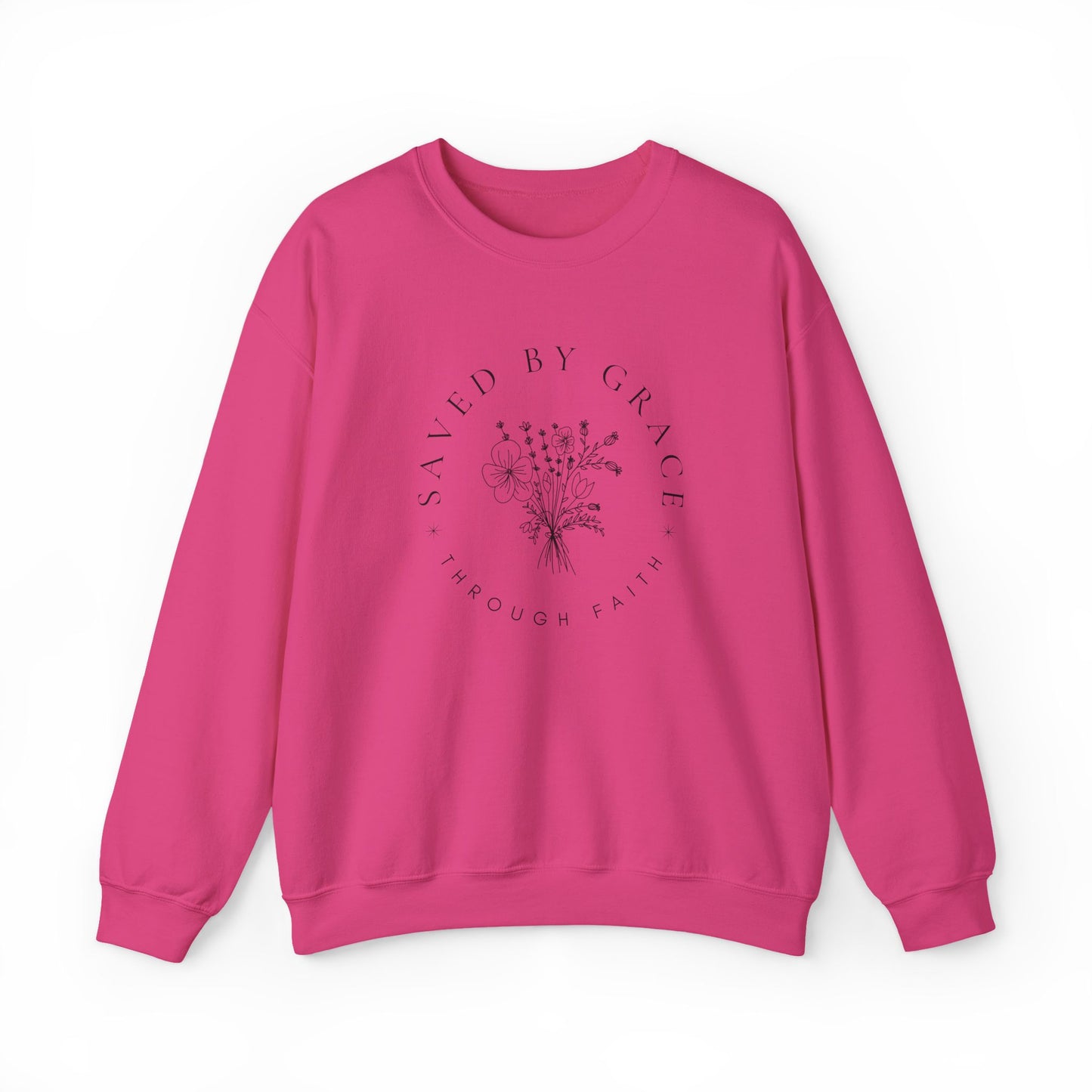 Saved by Grace Sweatshirt | Ephesians 2:8 Christian Crewneck | Faith Apparel | Canada