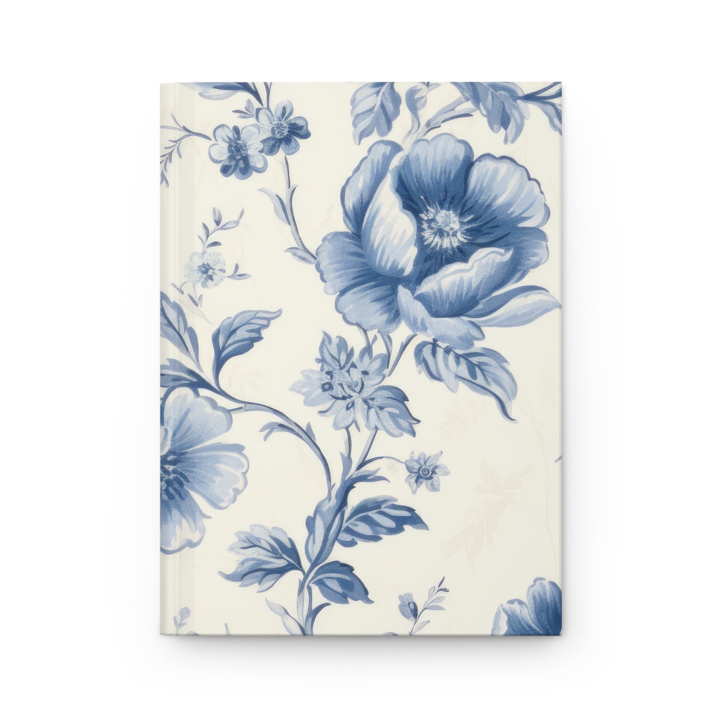 Chinoiserie Blue Toile Floral Journal - Hardcover Matte