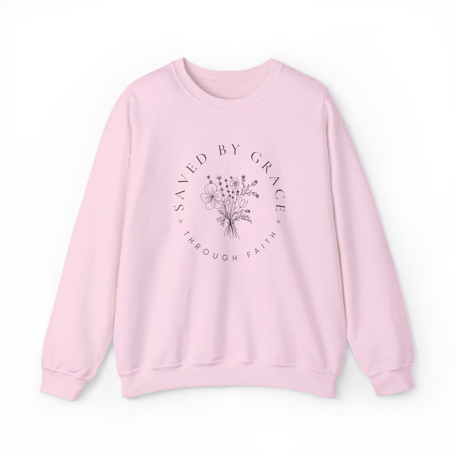 Saved by Grace Sweatshirt | Ephesians 2:8 Christian Crewneck | Faith Apparel | Canada