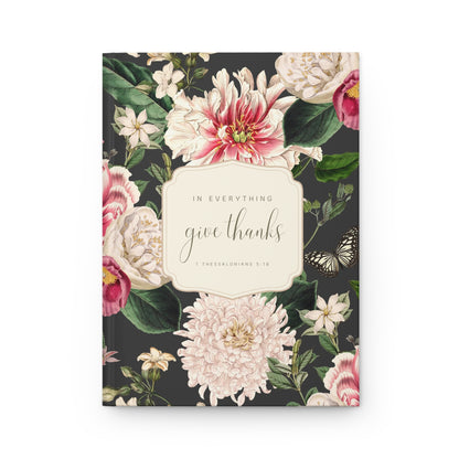 Gratitude Journal - Charcoal Vintage Floral