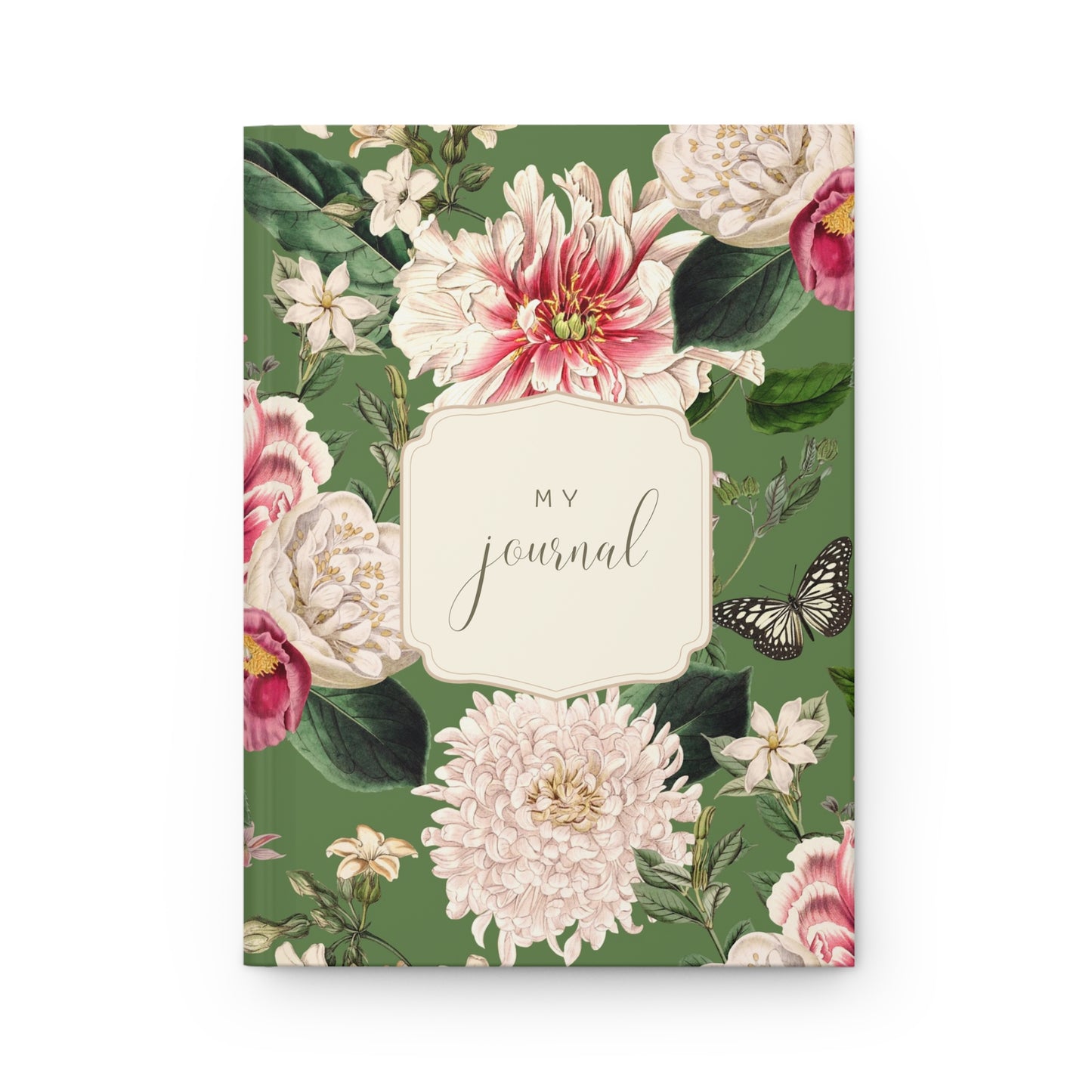 My Journal - Olive Green Vintage Floral